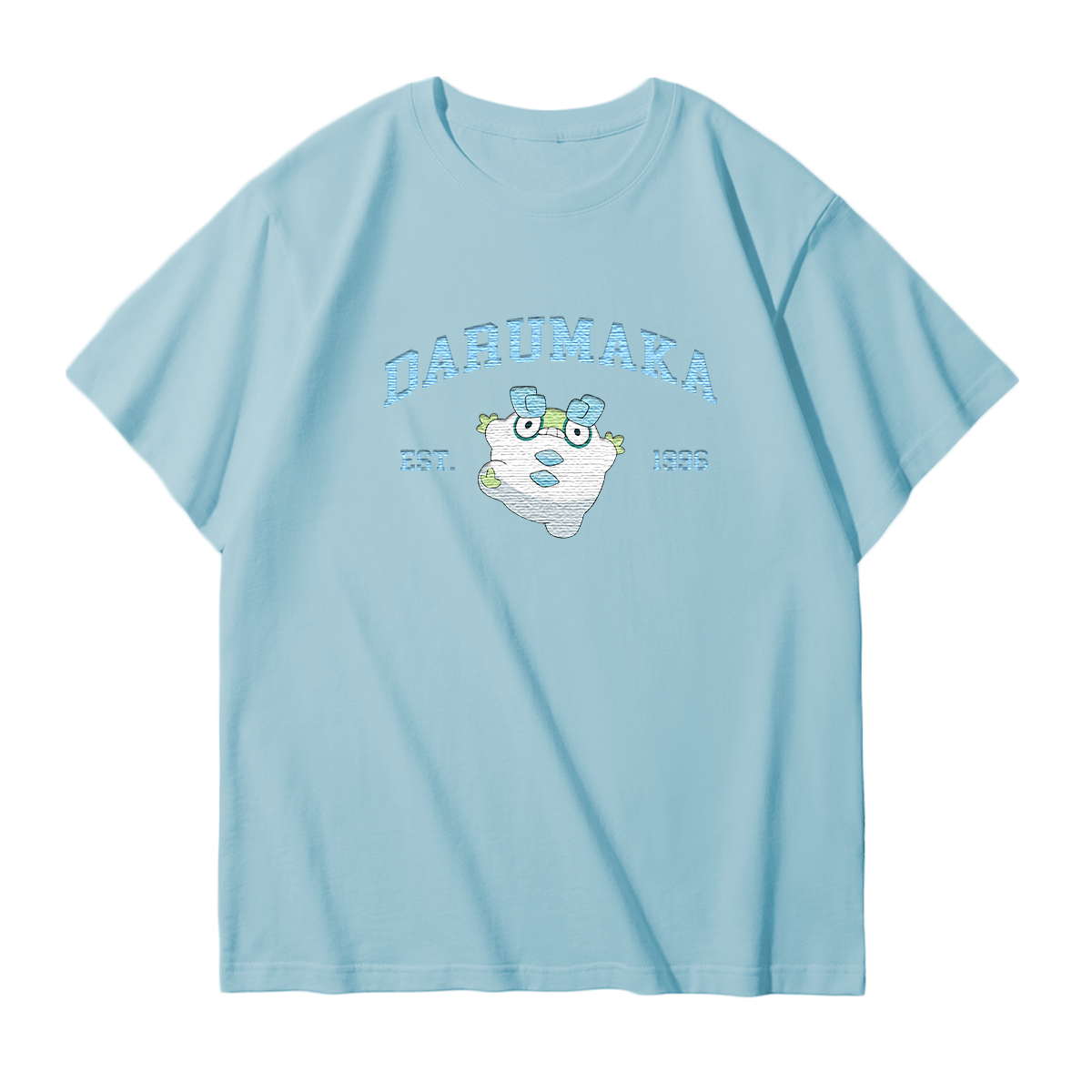 DARUMAKA Embroidered Anime Character Unisex T-Shirt,Crewneck,Hoodie,Stylish Gift for Friends,E181