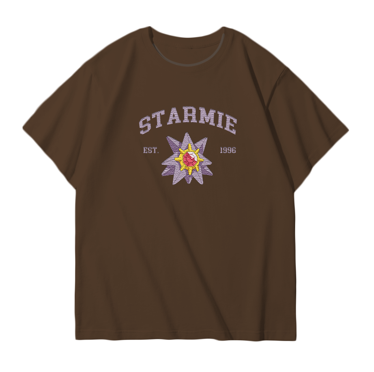 STARMIE Embroidered Anime Character Unisex T-Shirt,Crewneck,Hoodie,Stylish Gift for Friends,E71