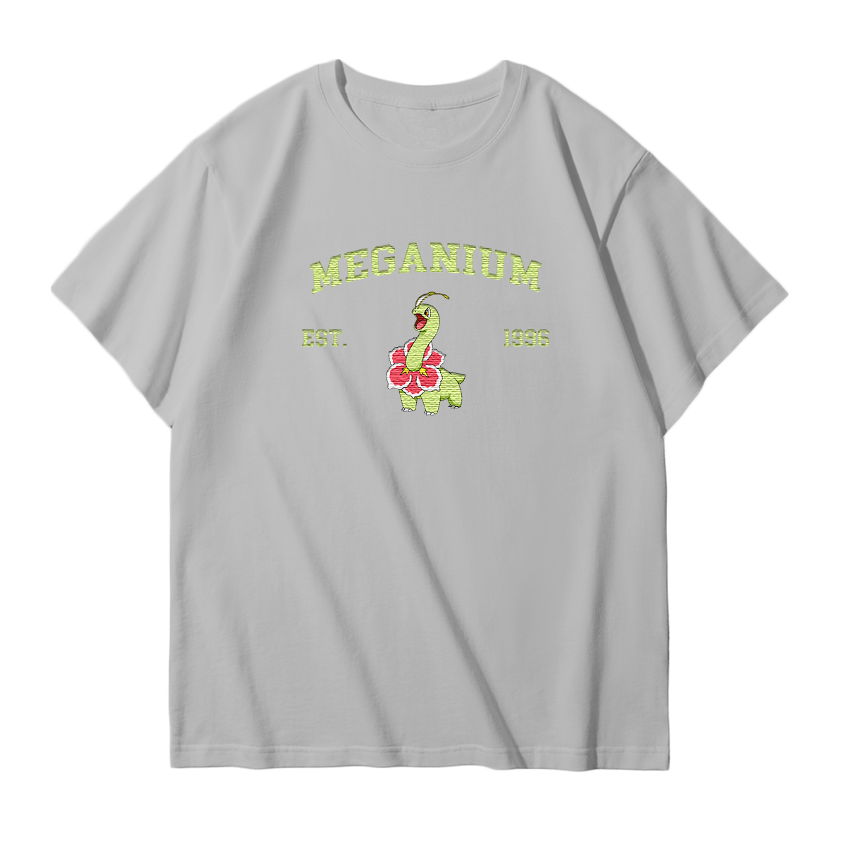 MEGANIUM Embroidered Anime Character Unisex T-Shirt,Crewneck,Hoodie,Stylish Gift for Friends,E196
