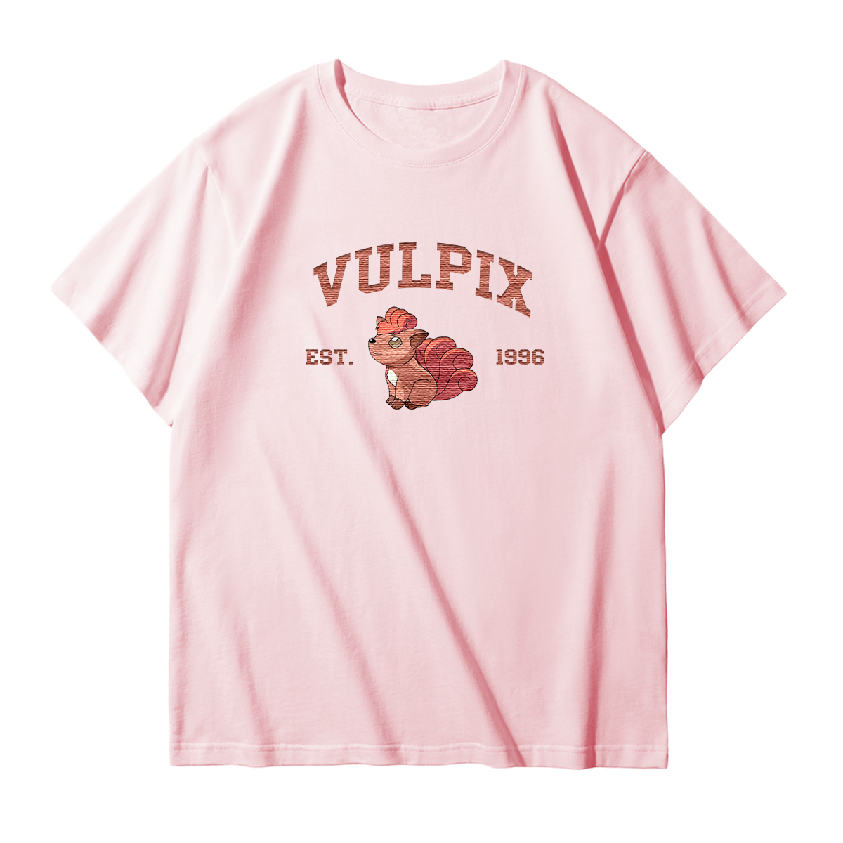 VULPIX Embroidered Anime Character Unisex T-Shirt,Crewneck,Hoodie,Stylish Gift for Friends,E281