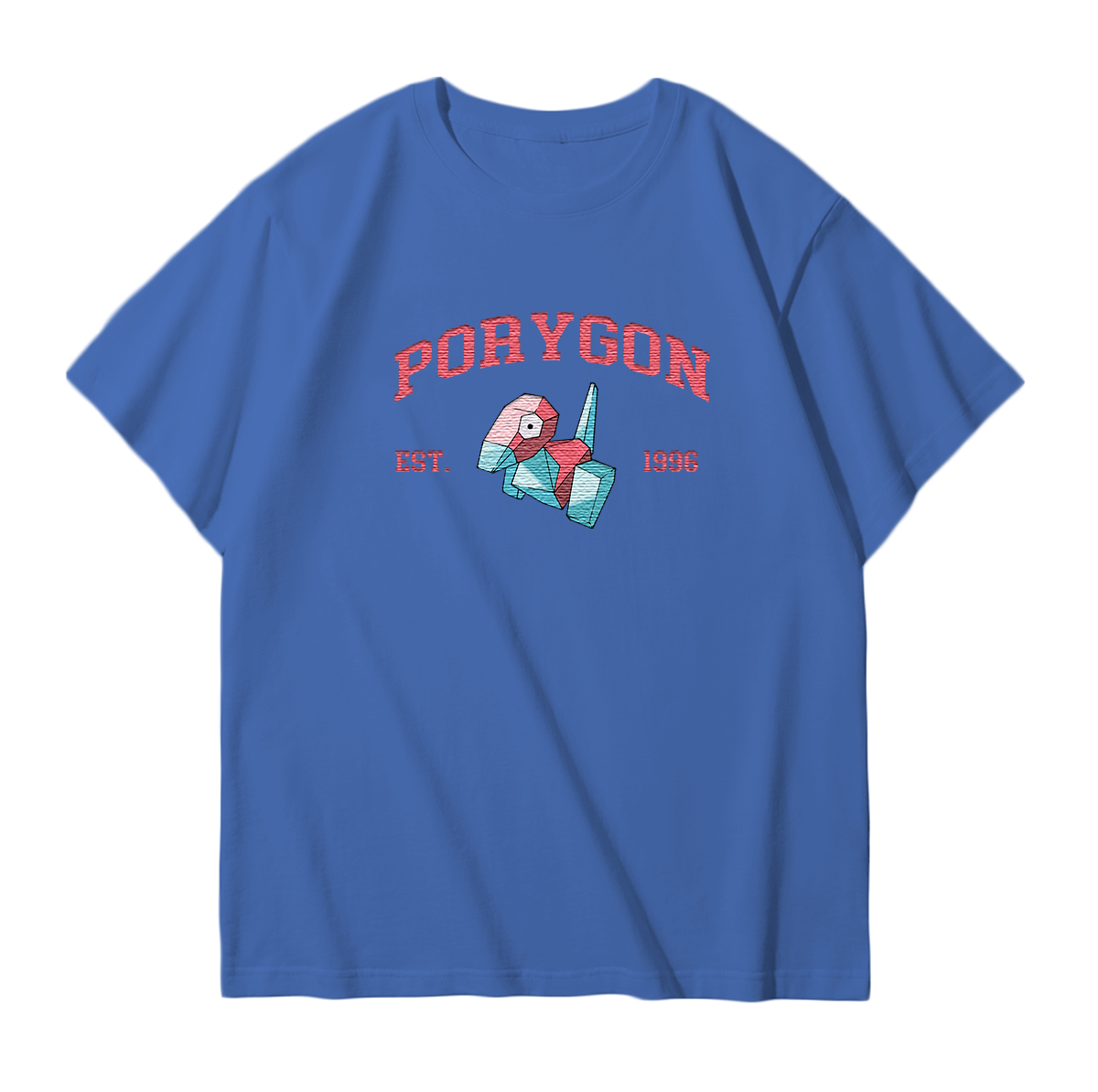 PORYGON Embroidered Anime Character Unisex T-Shirt,Crewneck,Hoodie,Stylish Gift for Friends,E92