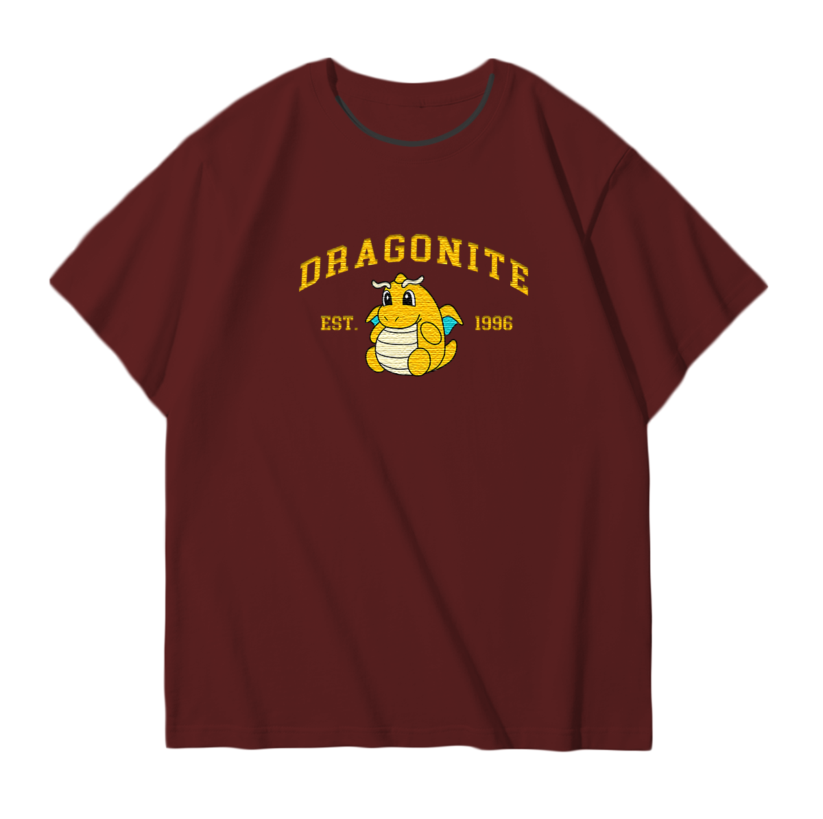 DRAGONITE Embroidered Anime Character Unisex T-Shirt,Crewneck,Hoodie,Stylish Gift for Friends,E76