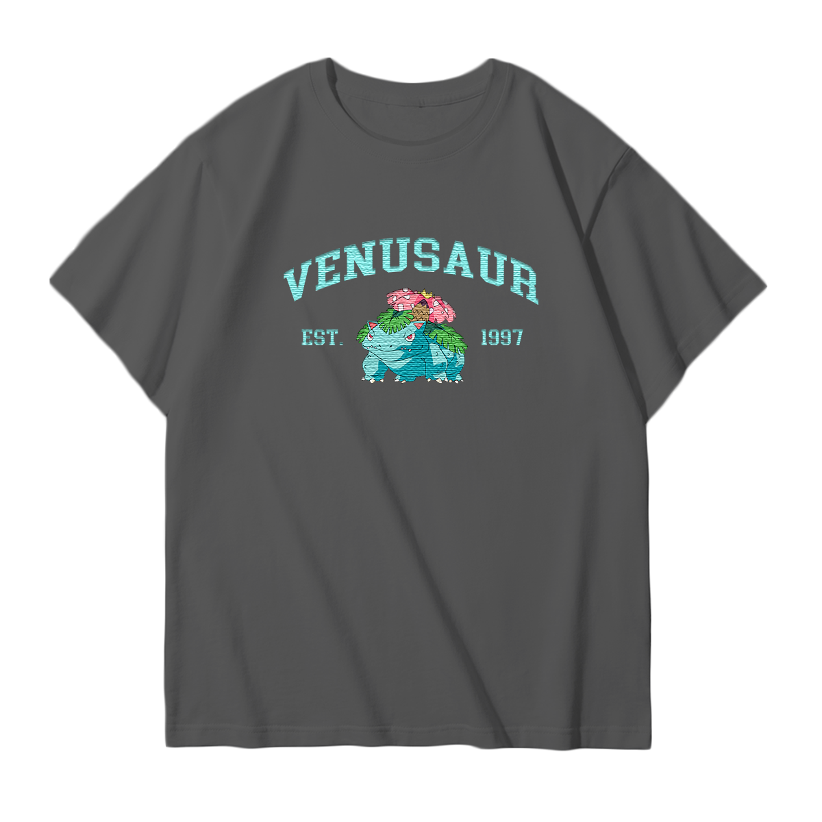 VENUSAUR Embroidered Anime Character Unisex T-Shirt,Crewneck,Hoodie,Stylish Gift for Friends,E03