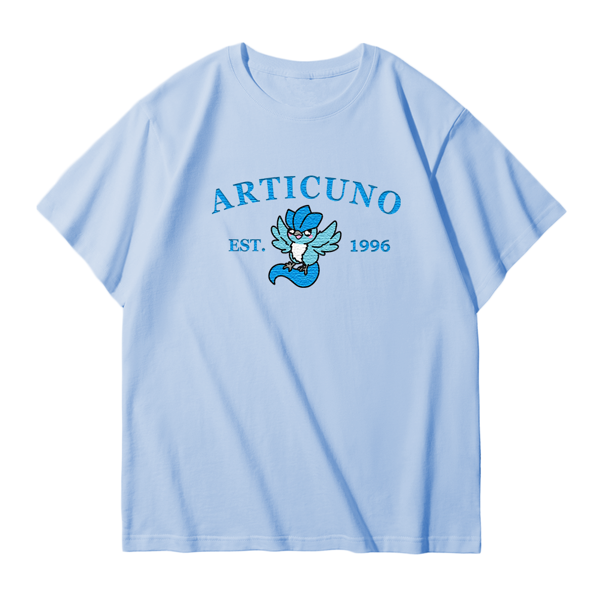 ARTICUNO Embroidered Anime Character Unisex T-Shirt,Crewneck,Hoodie,Stylish Gift for Friends,E150