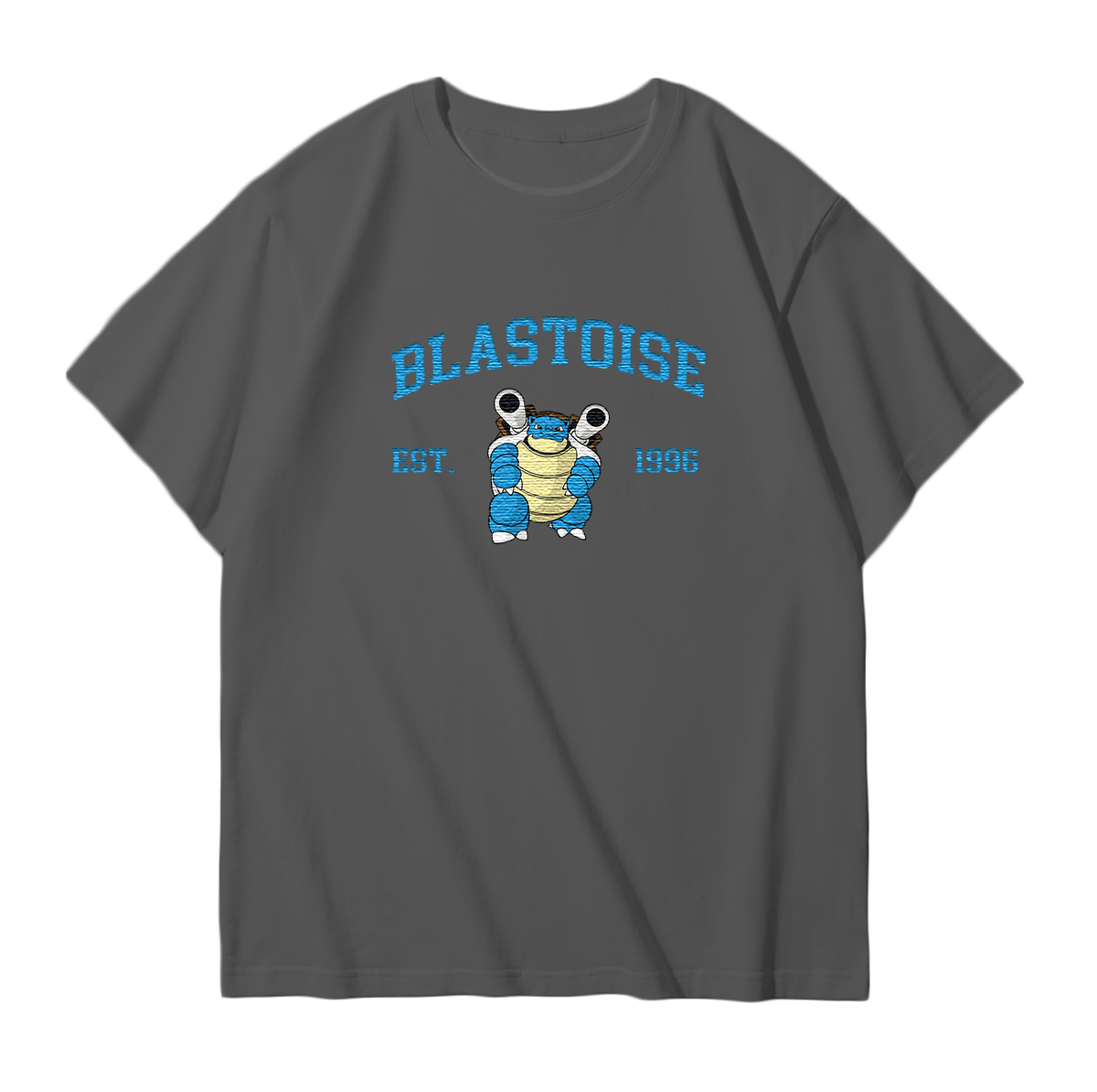 BLASTOISE Embroidered Anime Character Unisex T-Shirt,Crewneck,Hoodie,Stylish Gift for Friends,E47
