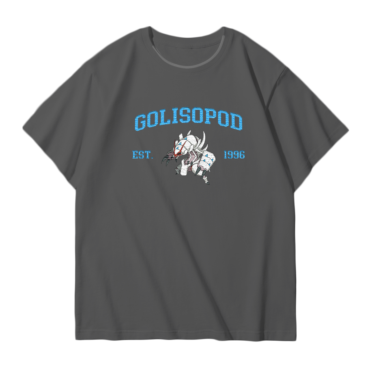 GOLISOPOD Embroidered Anime Character Unisex T-Shirt,Crewneck,Hoodie,Stylish Gift for Friends,E226