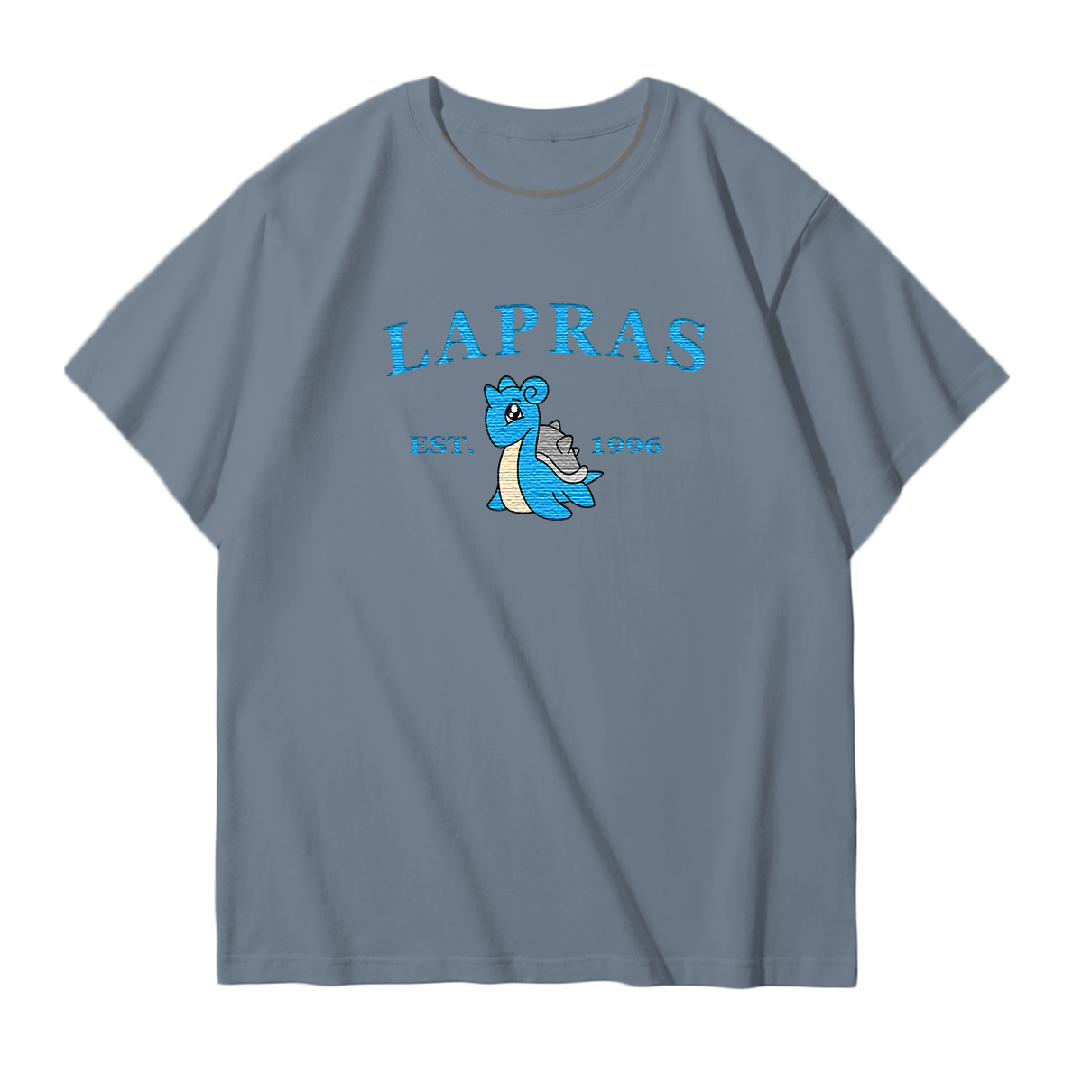 LAPRAS Embroidered Anime Character Unisex T-Shirt,Crewneck,Hoodie,Stylish Gift for Friends,E61