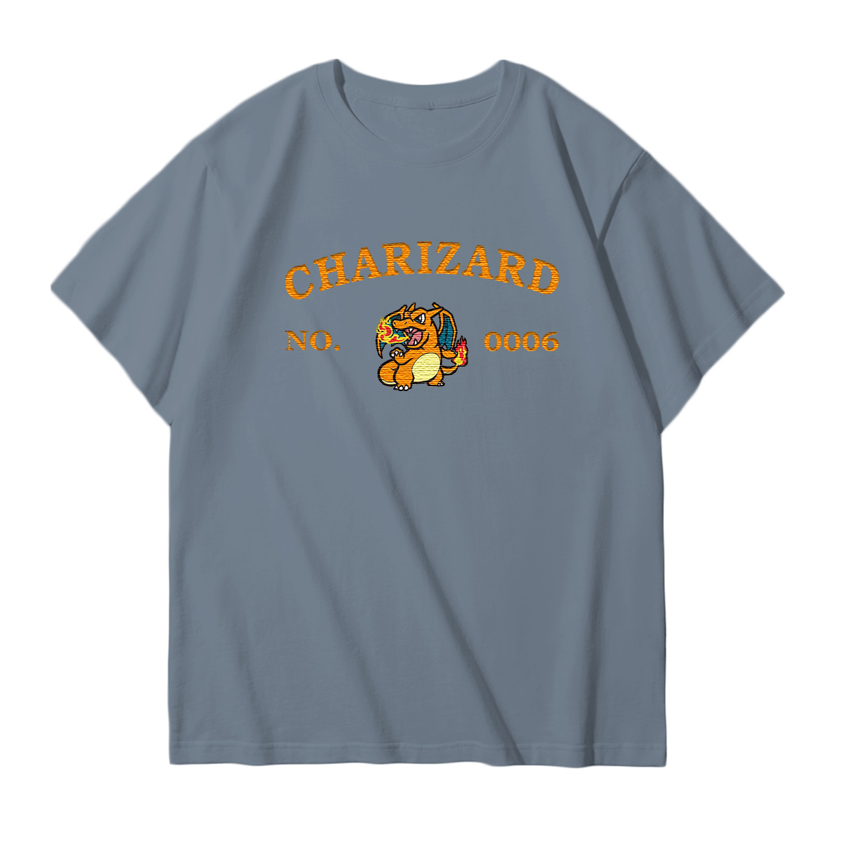 CHARIZARD Embroidered Anime Character Unisex T-Shirt,Crewneck,Hoodie,Stylish Gift for Friends,E293