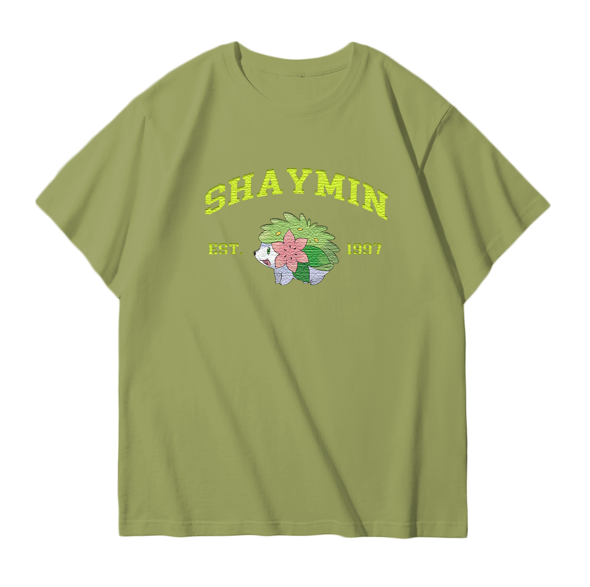 SHAYMIN Embroidered Anime Character Unisex T-Shirt,Crewneck,Hoodie,Stylish Gift for Friends,E97