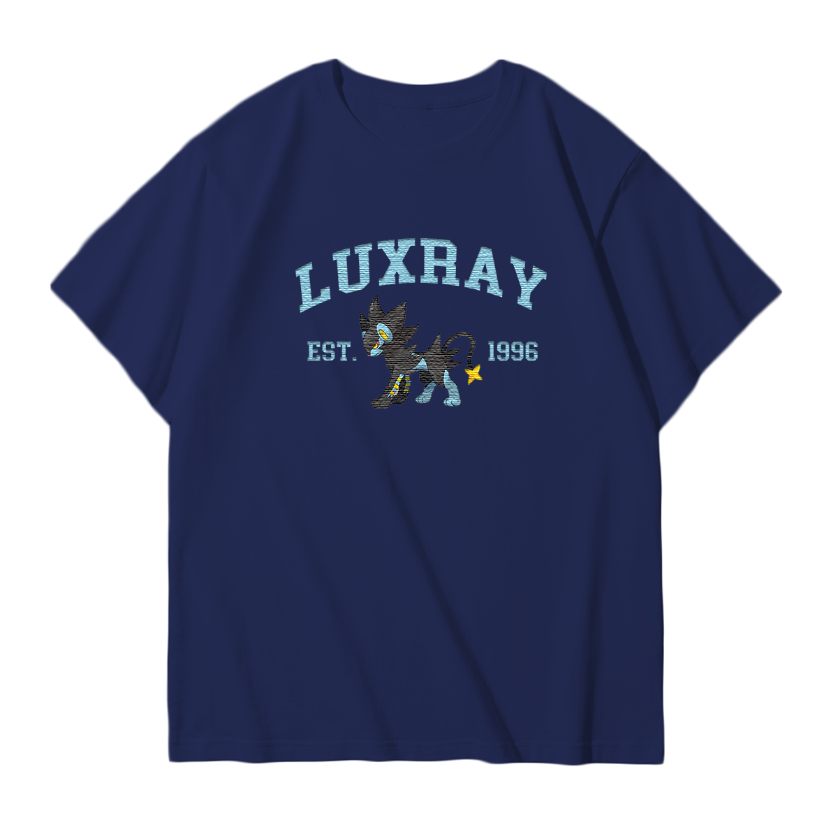 LUXRAY Embroidered Anime Character Unisex T-Shirt,Crewneck,Hoodie,Stylish Gift for Friends,E101
