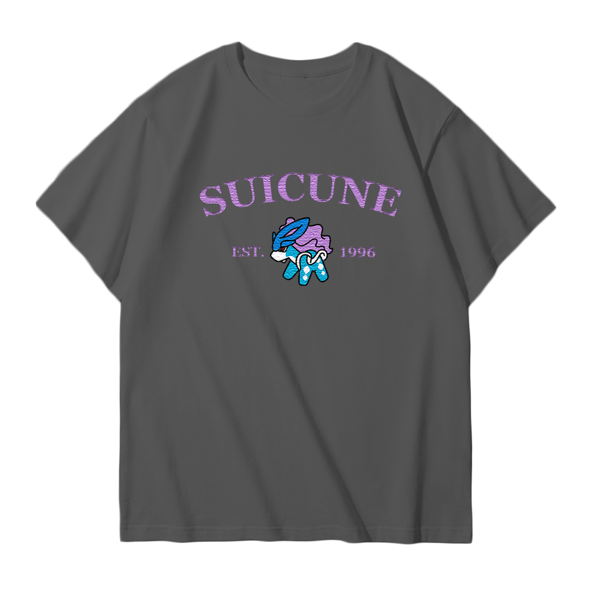 SUICUNE Embroidered Anime Character Unisex T-Shirt,Crewneck,Hoodie,Stylish Gift for Friends,E175