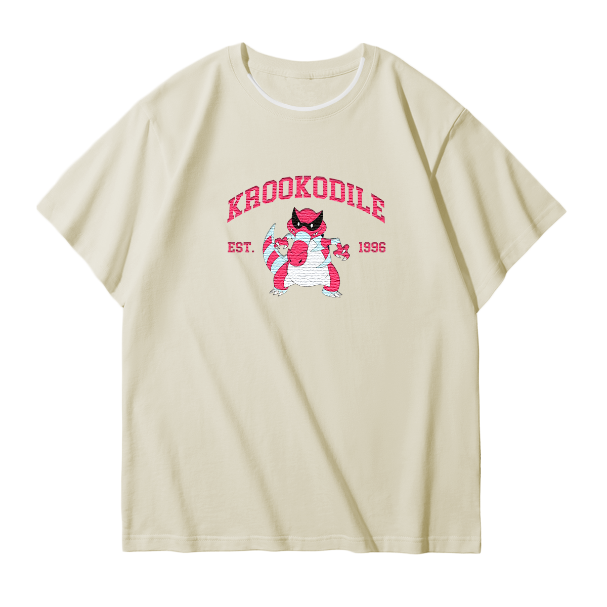 KROOKOOILE Embroidered Anime Character Unisex T-Shirt,Crewneck,Hoodie,Stylish Gift for Friends,E146