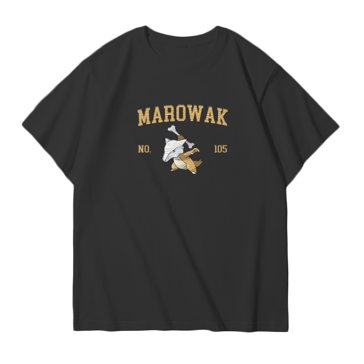 MAROWAK Embroidered Anime Character Unisex T-Shirt,Crewneck,Hoodie,Stylish Gift for Friends,E288
