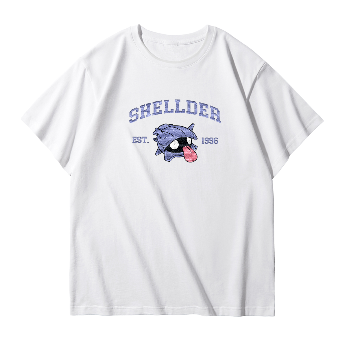 SHELLDER Embroidered Anime Character Unisex T-Shirt,Crewneck,Hoodie,Stylish Gift for Friends,E221