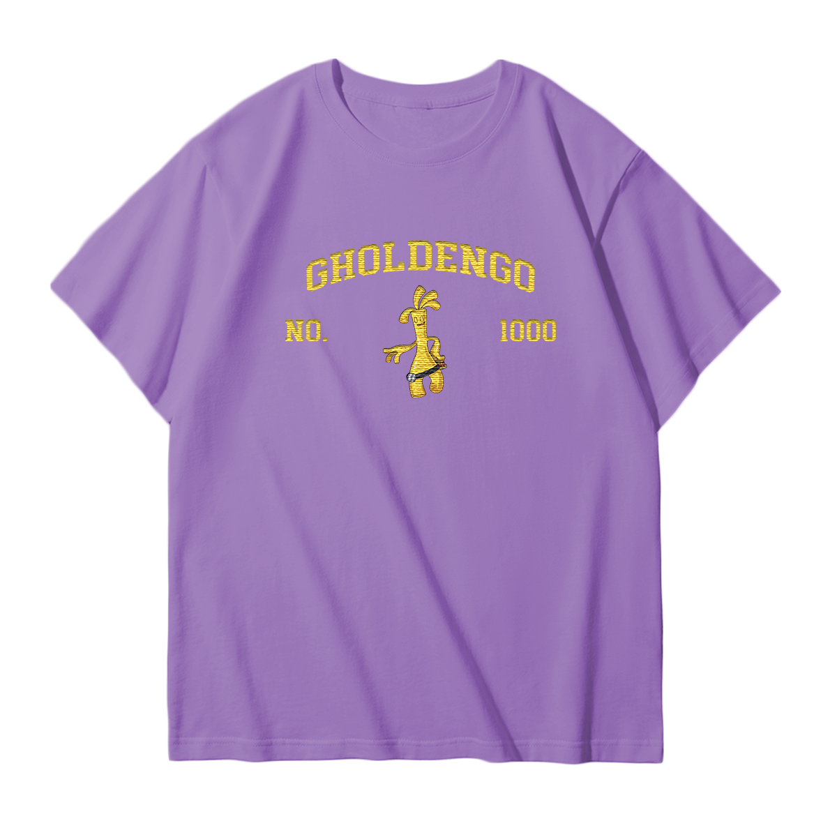GHOLDENGO Embroidered Anime Character Unisex T-Shirt,Crewneck,Hoodie,Stylish Gift for Friends,E302