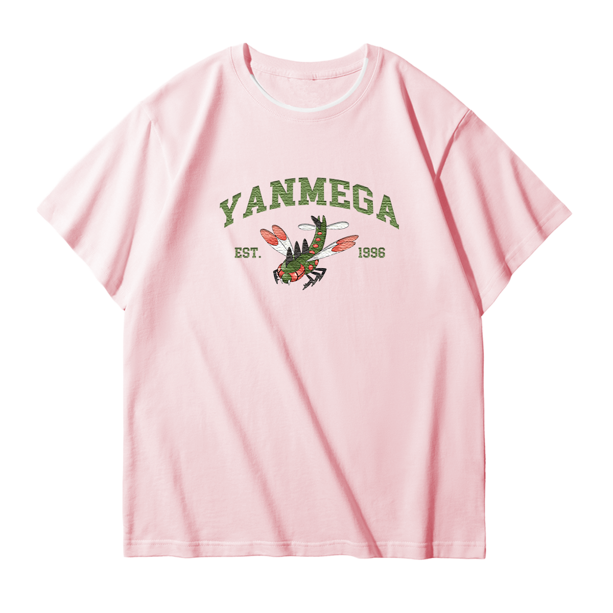 YANMEGA Embroidered Anime Character Unisex T-Shirt,Crewneck,Hoodie,Stylish Gift for Friends,E125