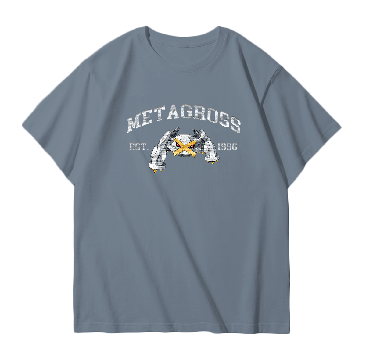 METAGROSS Embroidered Anime Character Unisex T-Shirt,Crewneck,Hoodie,Stylish Gift for Friends,E109