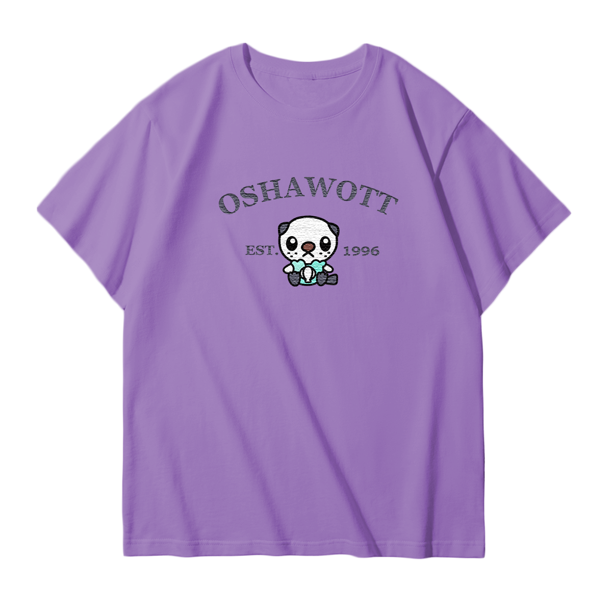 OSHAWOTT Embroidered Anime Character Unisex T-Shirt,Crewneck,Hoodie,Stylish Gift for Friends,E167