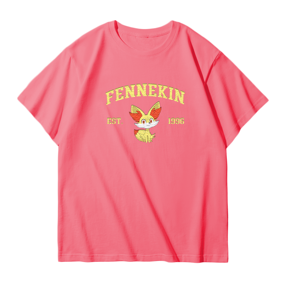 FENNEKIN Embroidered Anime Character Unisex T-Shirt,Crewneck,Hoodie,Stylish Gift for Friends,E114