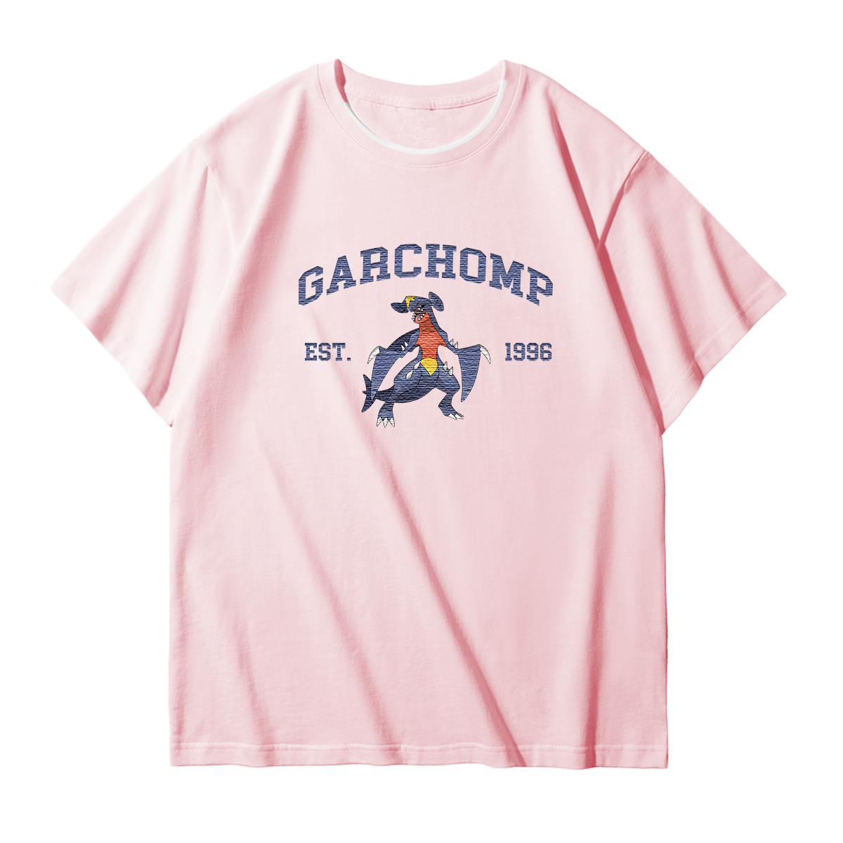 GARCHOMP Embroidered Anime Character Unisex T-Shirt,Crewneck,Hoodie,Stylish Gift for Friends,E159