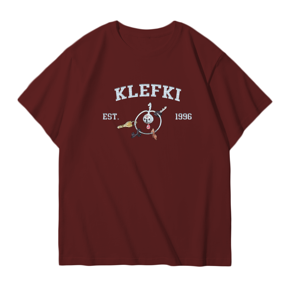 KLEFKI Embroidered Anime Character Unisex T-Shirt,Crewneck,Hoodie,Stylish Gift for Friends,E208