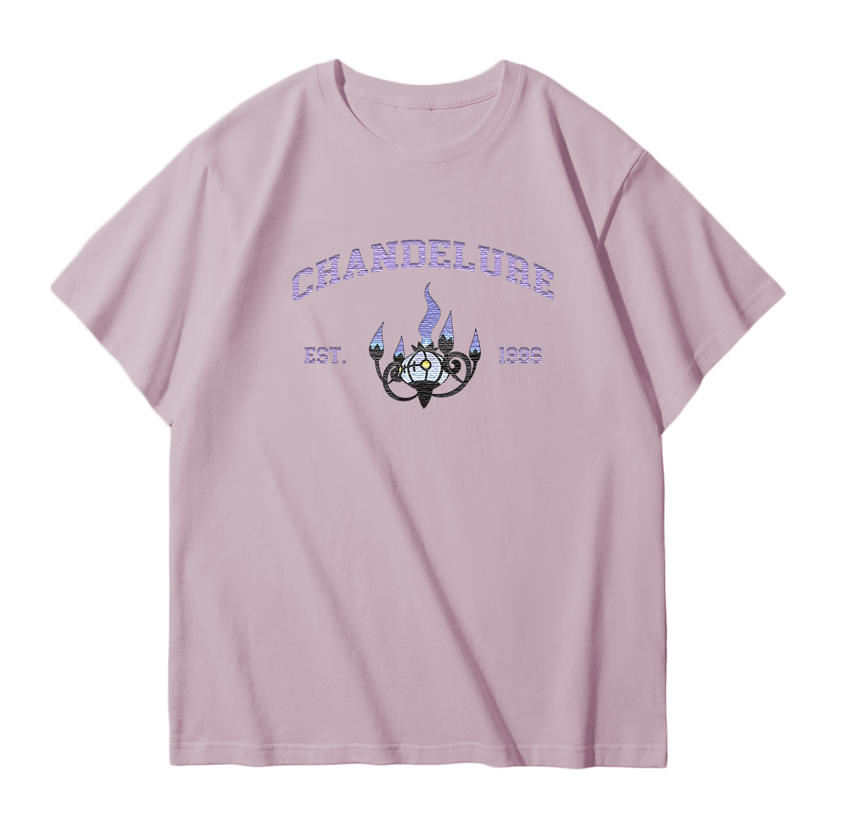 CHANDELURE Embroidered Anime Character Unisex T-Shirt,Crewneck,Hoodie,Stylish Gift for Friends,E94