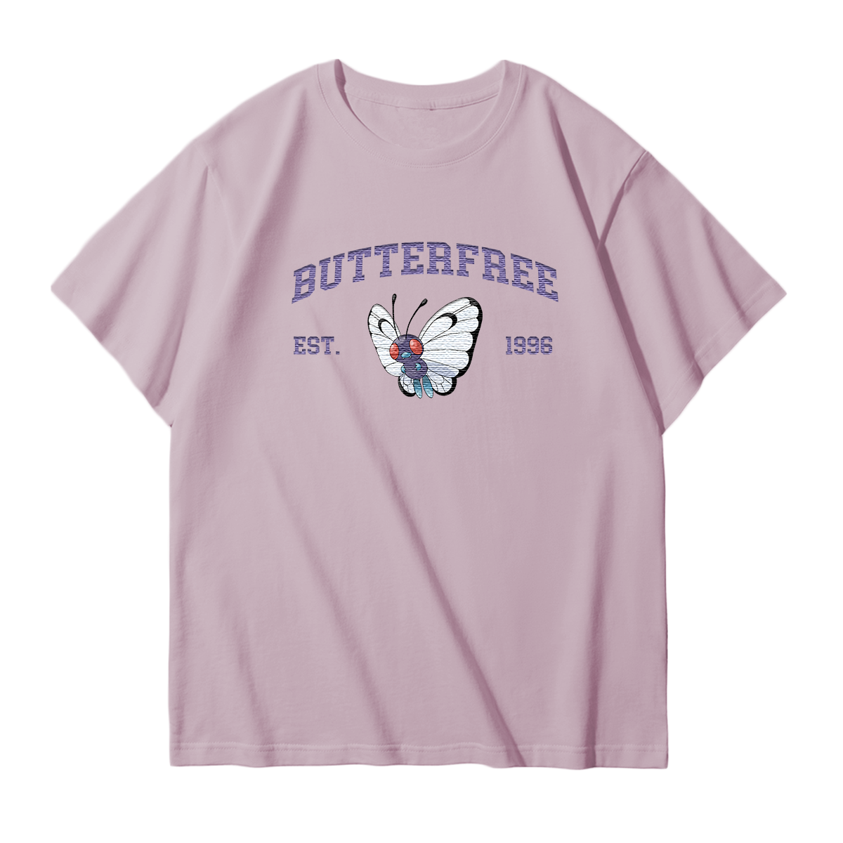 BUTTERFREE Embroidered Anime Character Unisex T-Shirt,Crewneck,Hoodie,Stylish Gift for Friends,E276