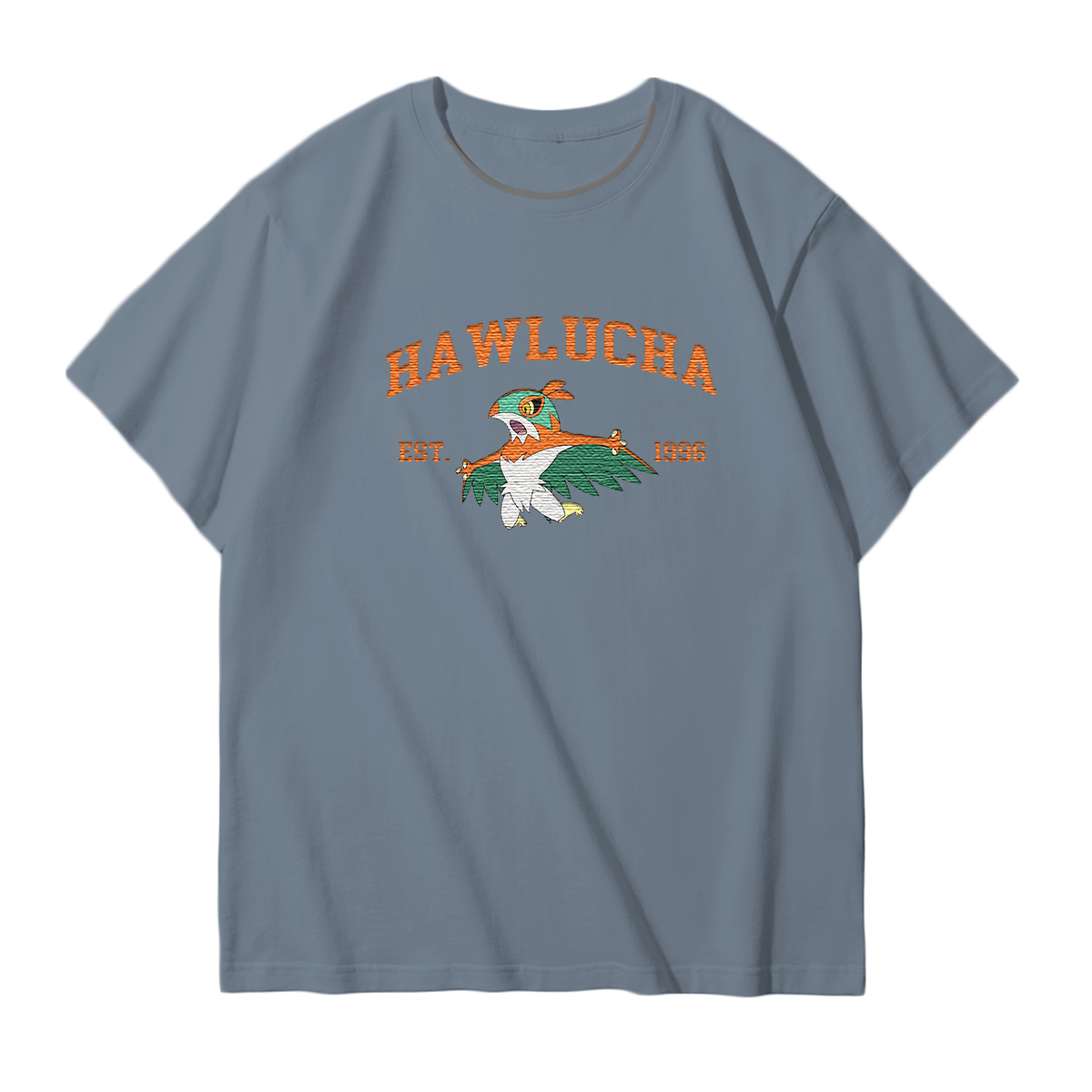 HAWLUCHA Embroidered Anime Character Unisex T-Shirt,Crewneck,Hoodie,Stylish Gift for Friends,E119
