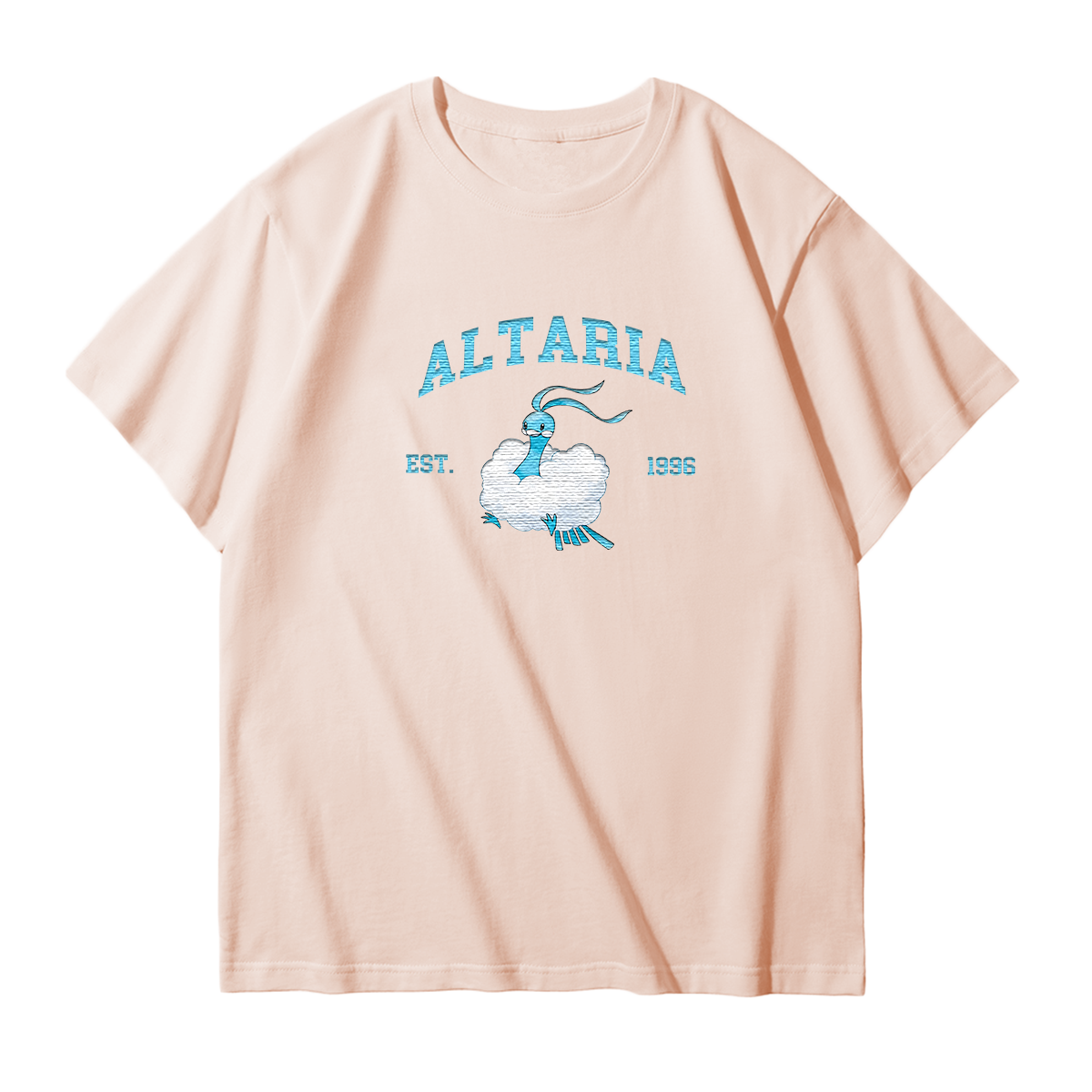 ALTARIA Embroidered Anime Character Unisex T-Shirt,Crewneck,Hoodie,Stylish Gift for Friends,E156