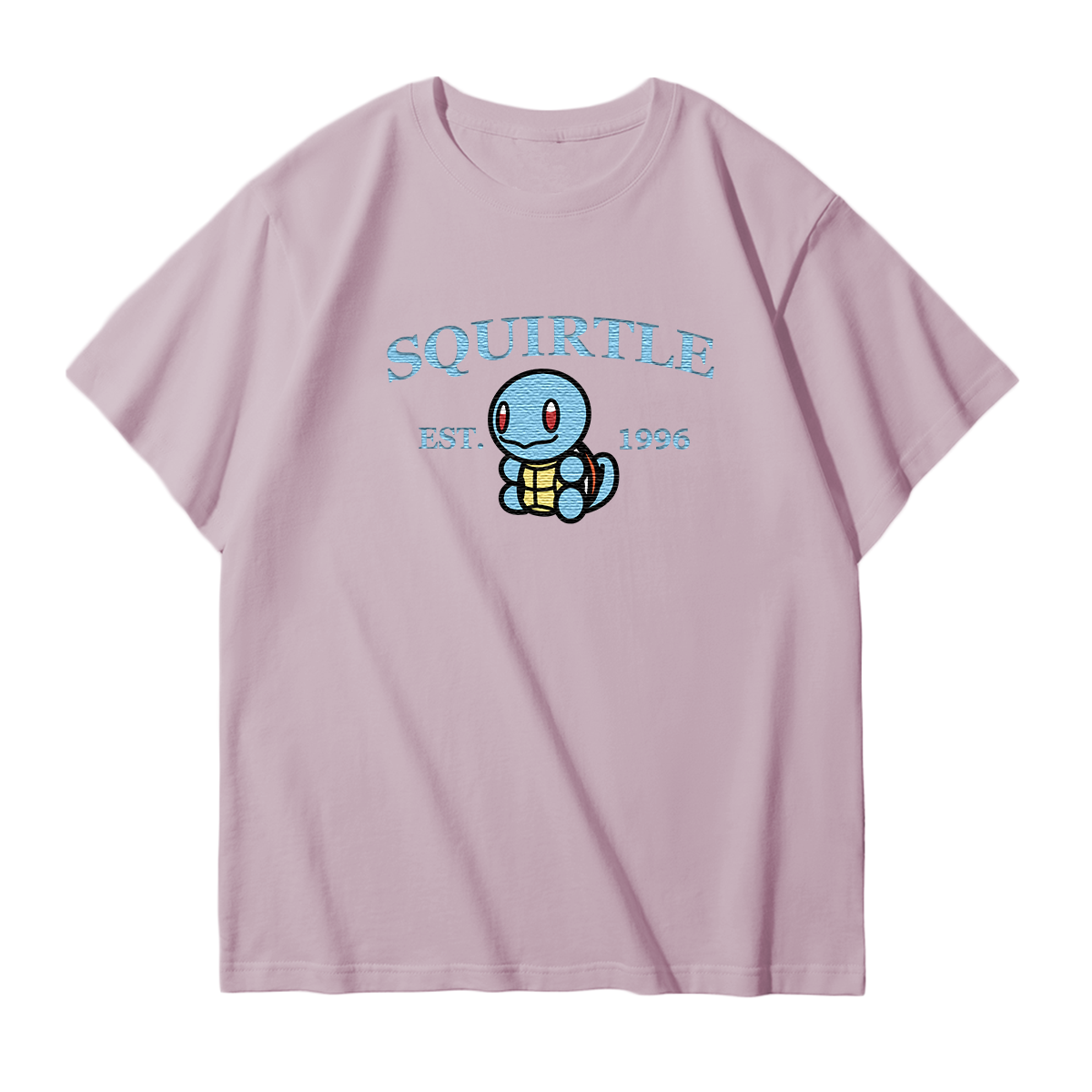 SQUIRTLE Embroidered Anime Character Unisex T-Shirt,Crewneck,Hoodie,Stylish Gift for Friends,E188