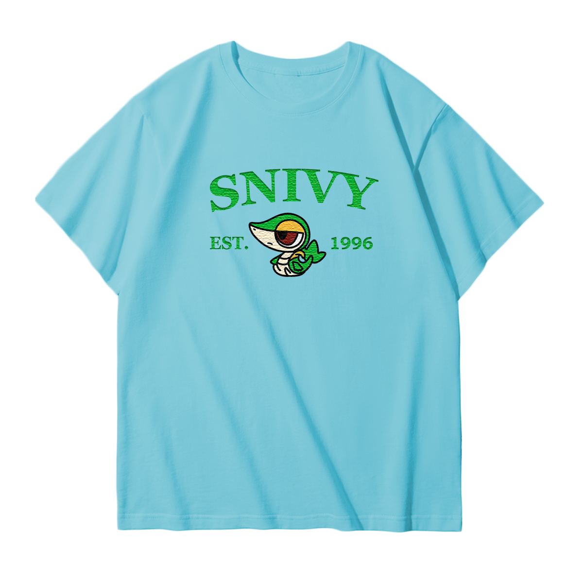 SNIVY Embroidered Anime Character Unisex T-Shirt,Crewneck,Hoodie,Stylish Gift for Friends,E174