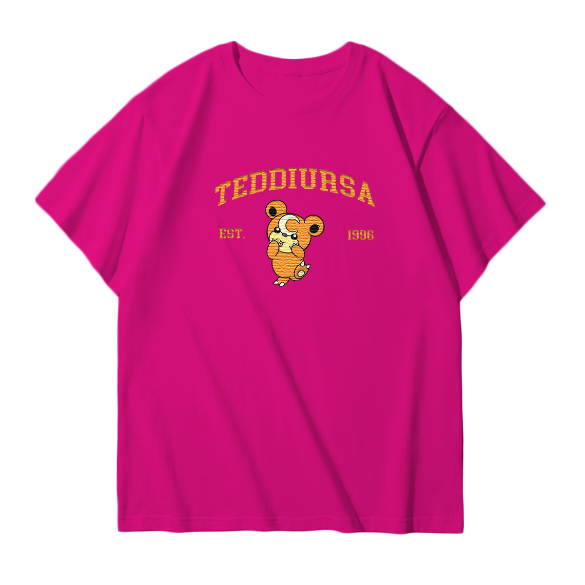 TEDDIURSA Embroidered Anime Character Unisex T-Shirt,Crewneck,Hoodie,Stylish Gift for Friends,E242