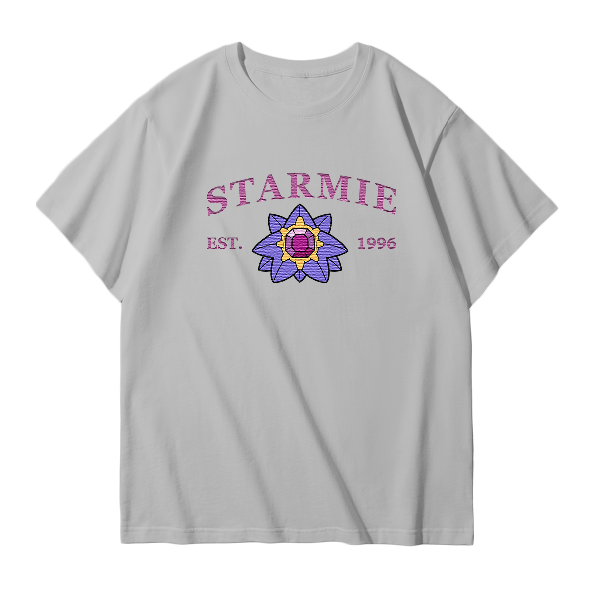 STARMIE Embroidered Anime Character Unisex T-Shirt,Crewneck,Hoodie,Stylish Gift for Friends,E164