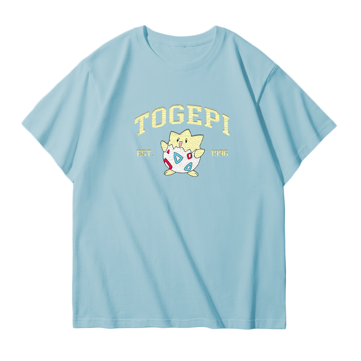 TOGEPI Embroidered Anime Character Unisex T-Shirt,Crewneck,Hoodie,Stylish Gift for Friends,E122