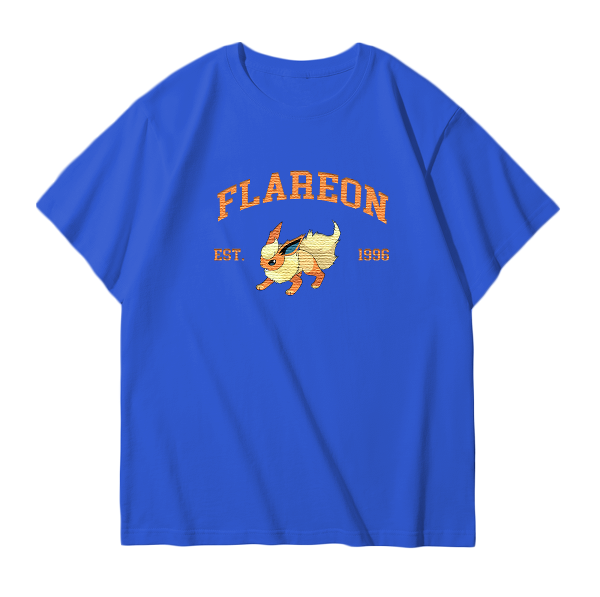 FLAREON Embroidered Anime Character Unisex T-Shirt,Crewneck,Hoodie,Stylish Gift for Friends,E96