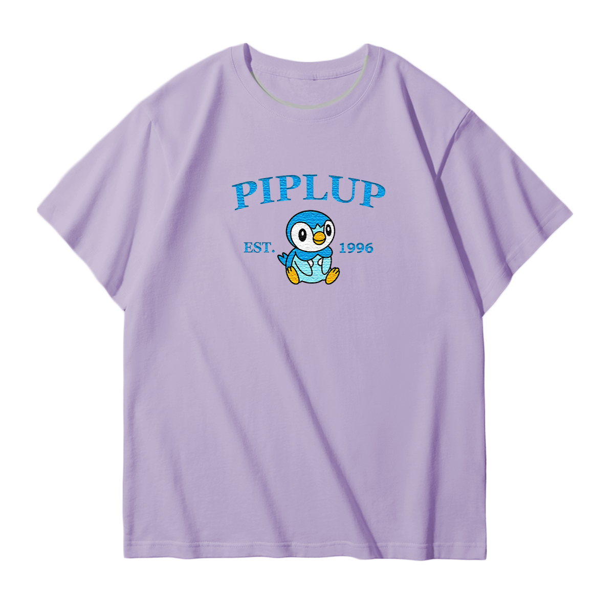 PIPLUP Embroidered Anime Character Unisex T-Shirt,Crewneck,Hoodie,Stylish Gift for Friends,E67