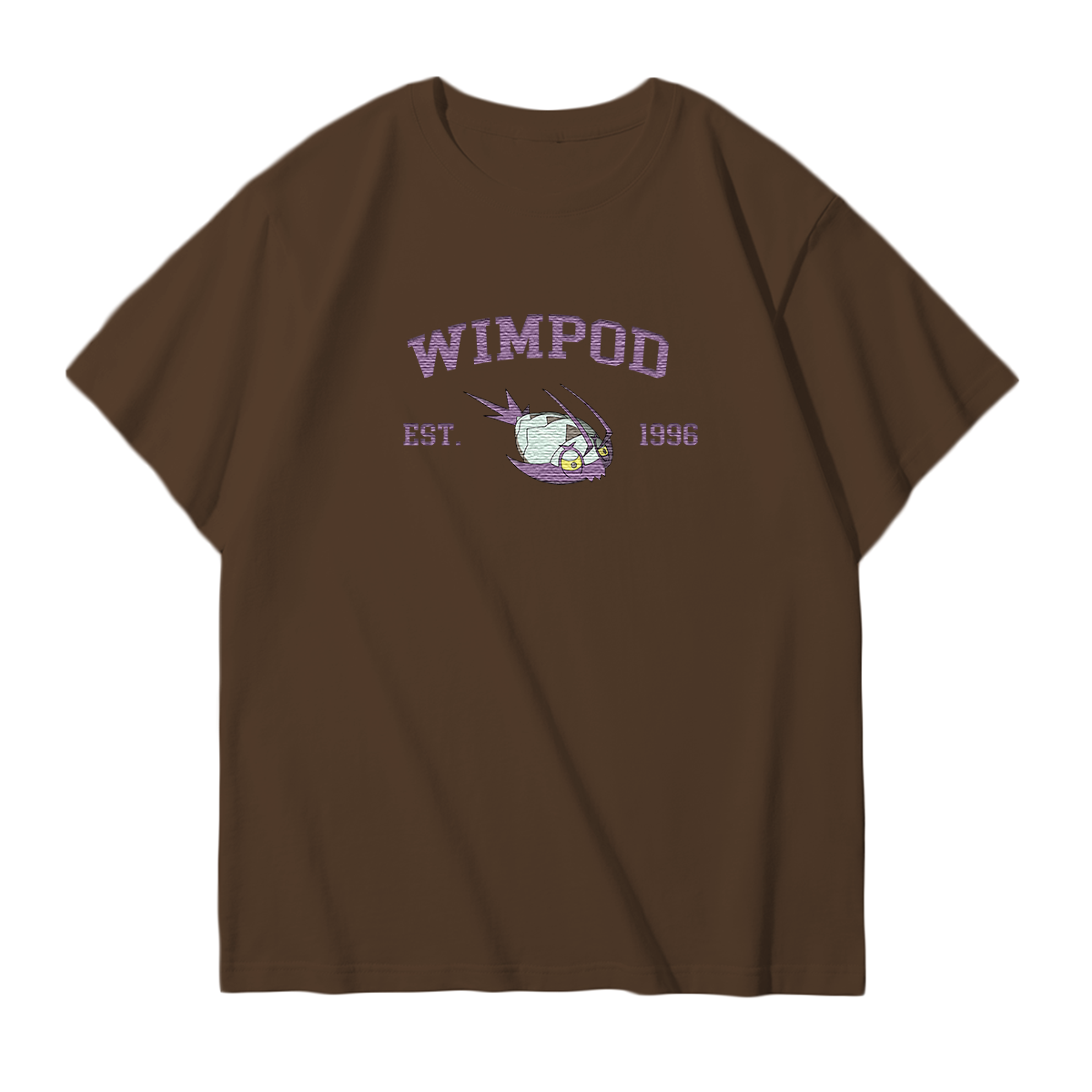 WIMPOD Embroidered Anime Character Unisex T-Shirt,Crewneck,Hoodie,Stylish Gift for Friends,E270