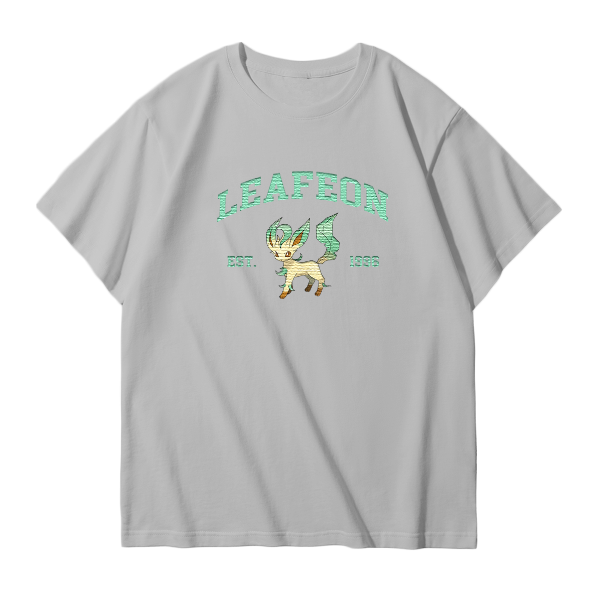 LEAFEON Embroidered Anime Character Unisex T-Shirt,Crewneck,Hoodie,Stylish Gift for Friends,E89