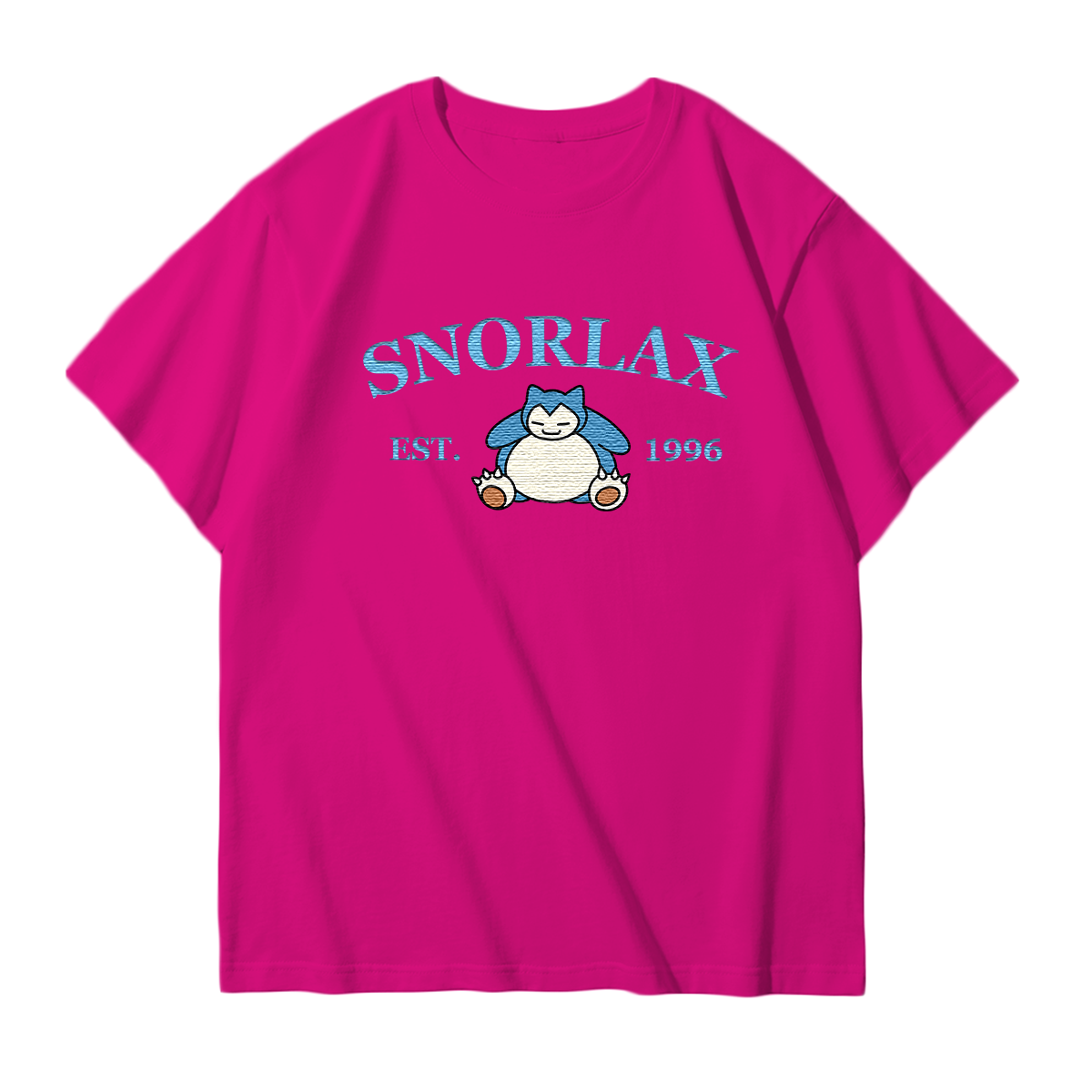 SNORLAX Embroidered Anime Character Unisex T-Shirt,Crewneck,Hoodie,Stylish Gift for Friends,E194