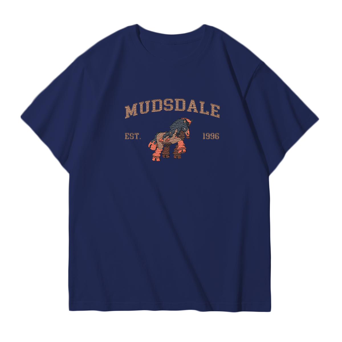 MUDSDALE Embroidered Anime Character Unisex T-Shirt,Crewneck,Hoodie,Stylish Gift for Friends,E209