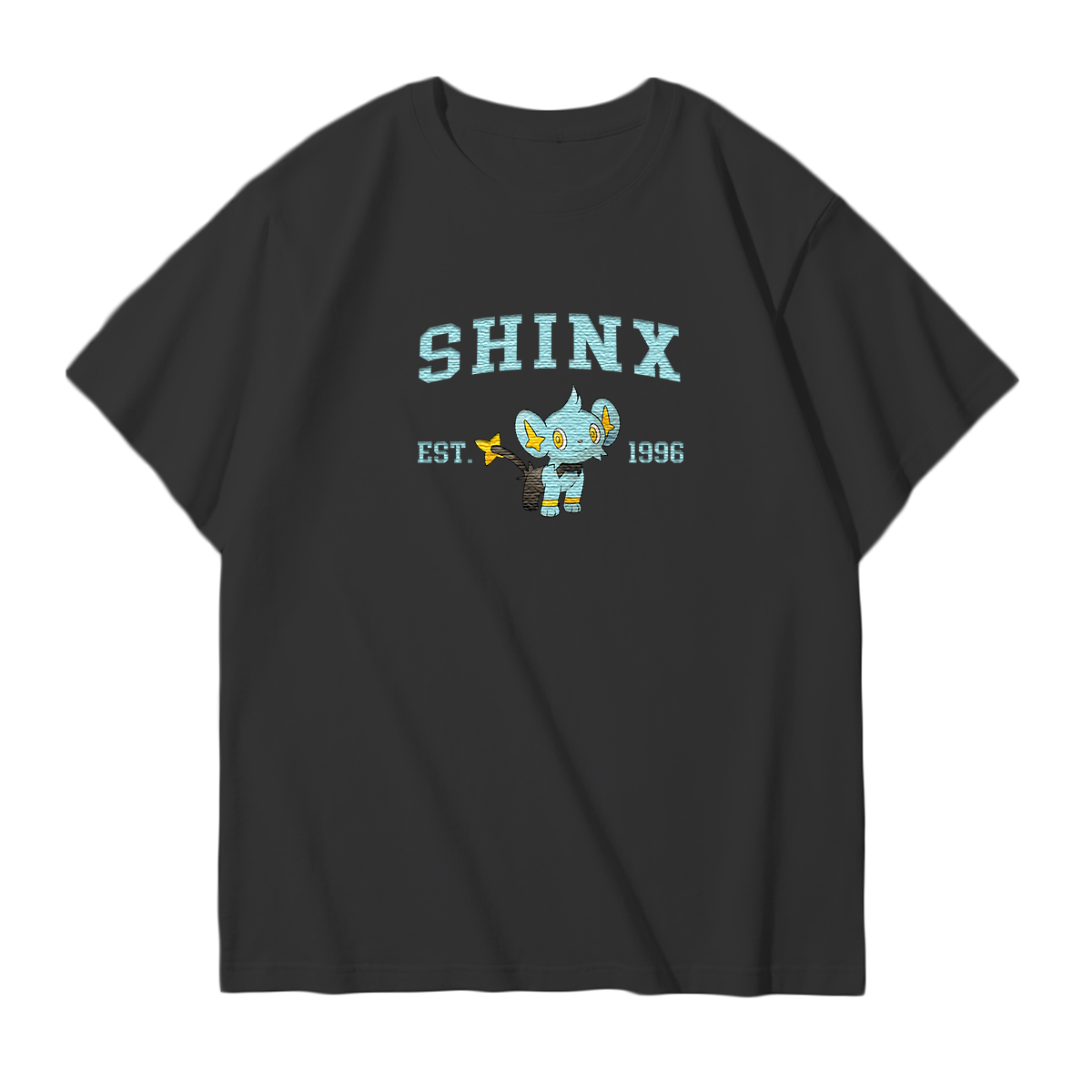 SHINX Embroidered Anime Character Unisex T-Shirt,Crewneck,Hoodie,Stylish Gift for Friends,E271