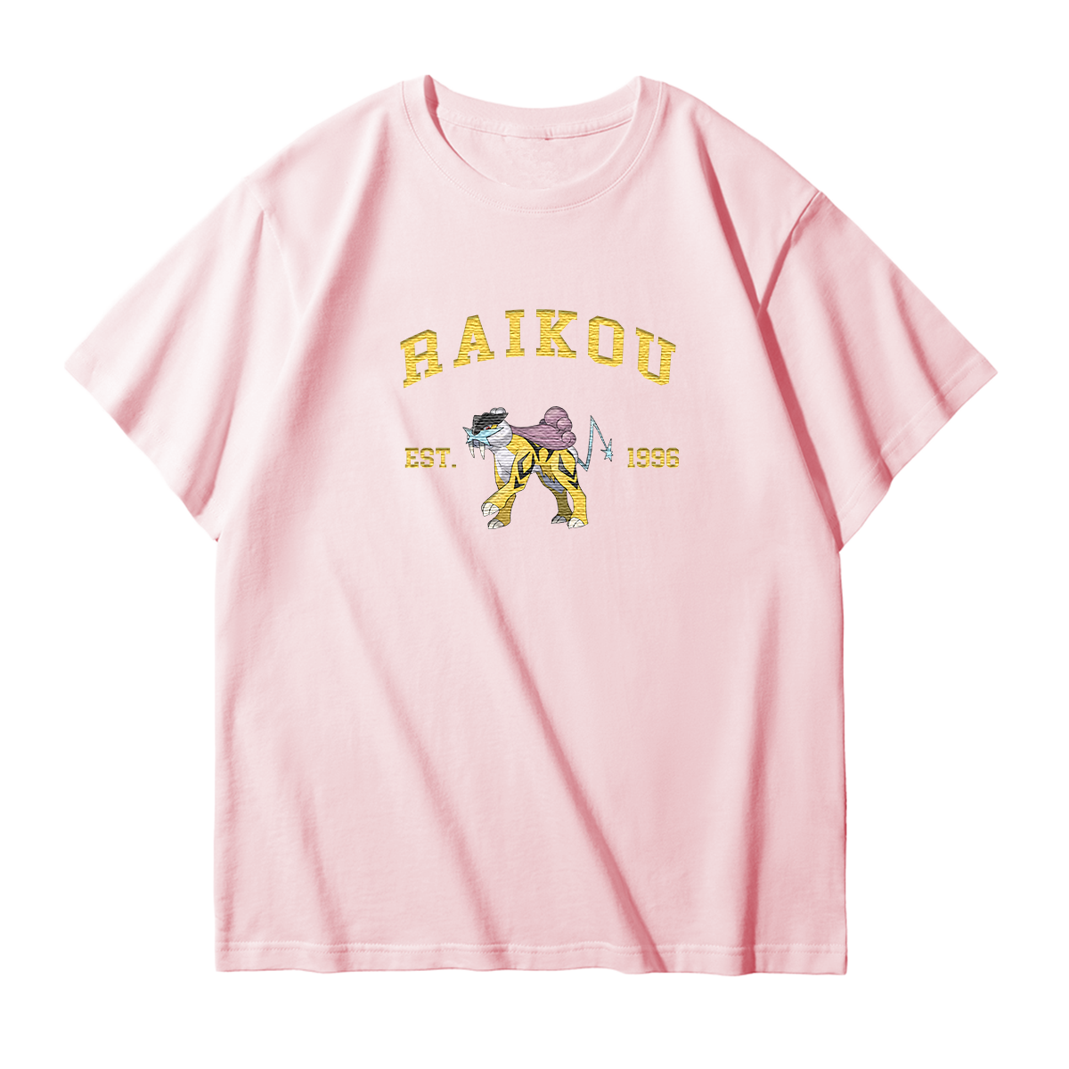 RAIKOU Embroidered Anime Character Unisex T-Shirt,Crewneck,Hoodie,Stylish Gift for Friends,E182