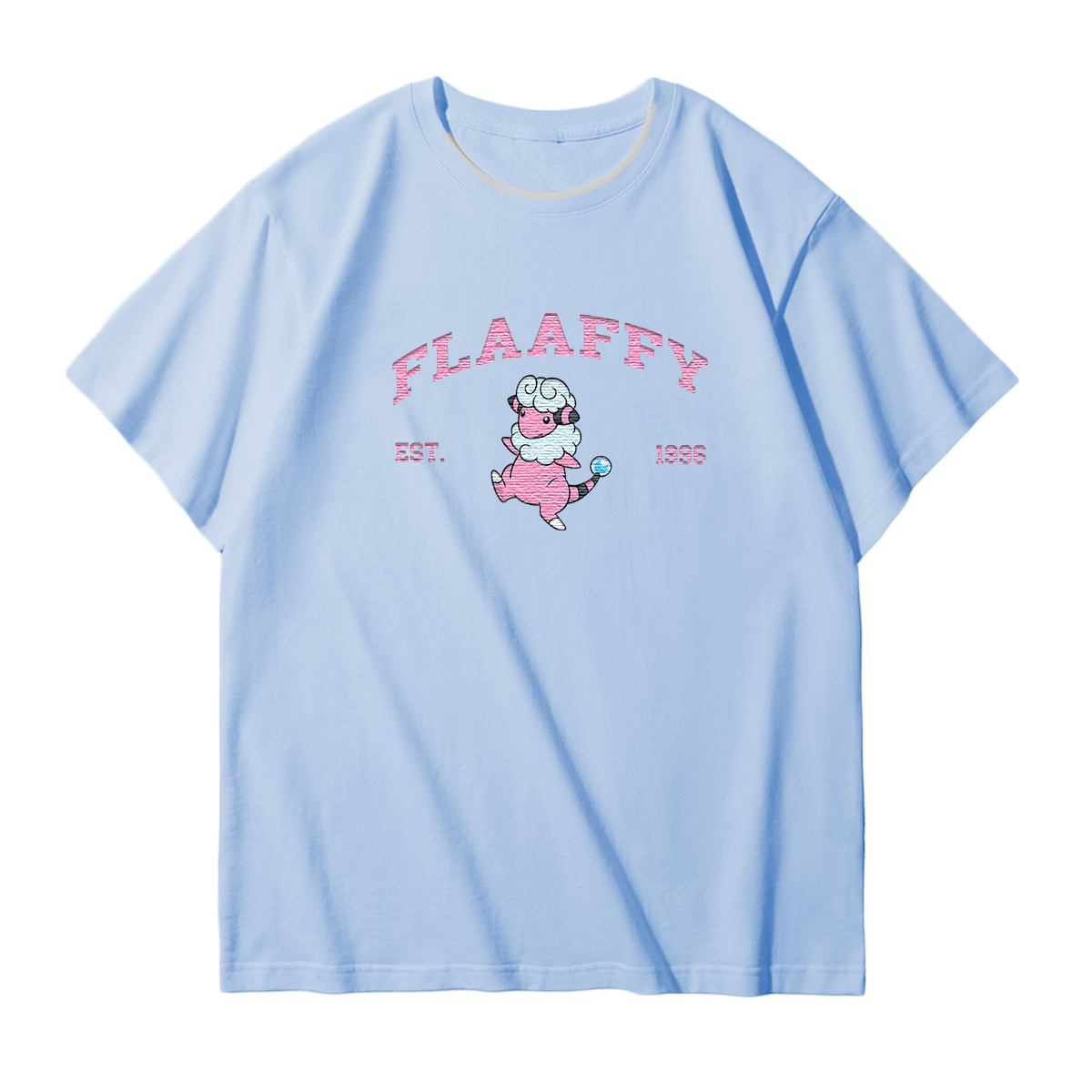 FLAAFFY Embroidered Anime Character Unisex T-Shirt,Crewneck,Hoodie,Stylish Gift for Friends,E218