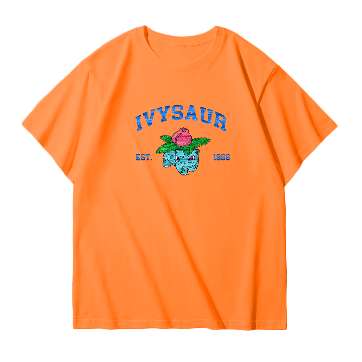 IVYSAUR Embroidered Anime Character Unisex T-Shirt,Crewneck,Hoodie,Stylish Gift for Friends,E187