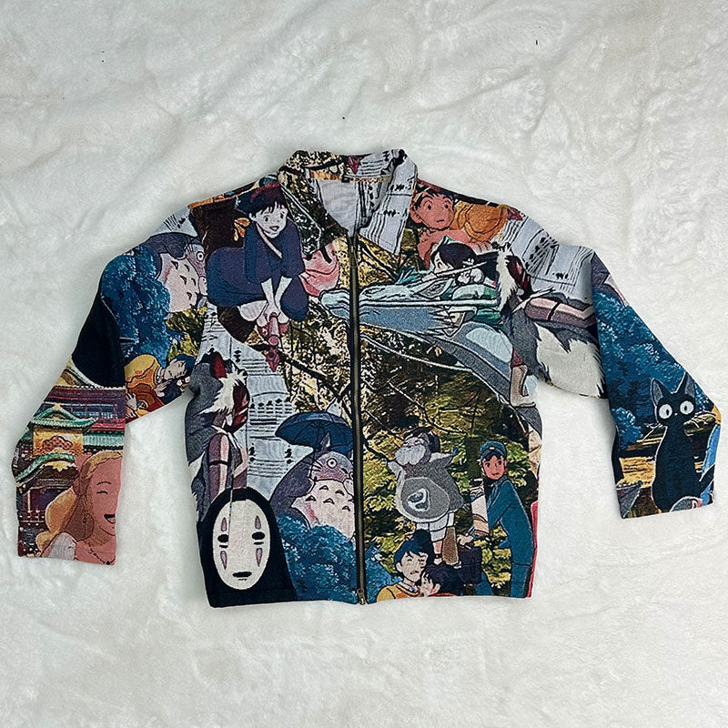 Miyazaki Hayao Anime Jacket-TAPESTRY