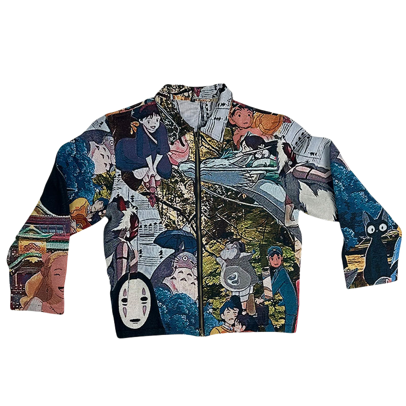 Miyazaki Hayao Anime Jacket-TAPESTRY