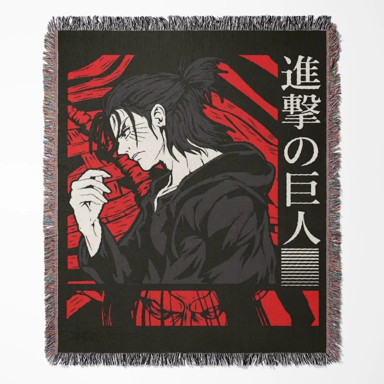 Attack on Titan Woven Throw Blanket Tapestry – Personality Anime Room Decor Gift-Ⅰ