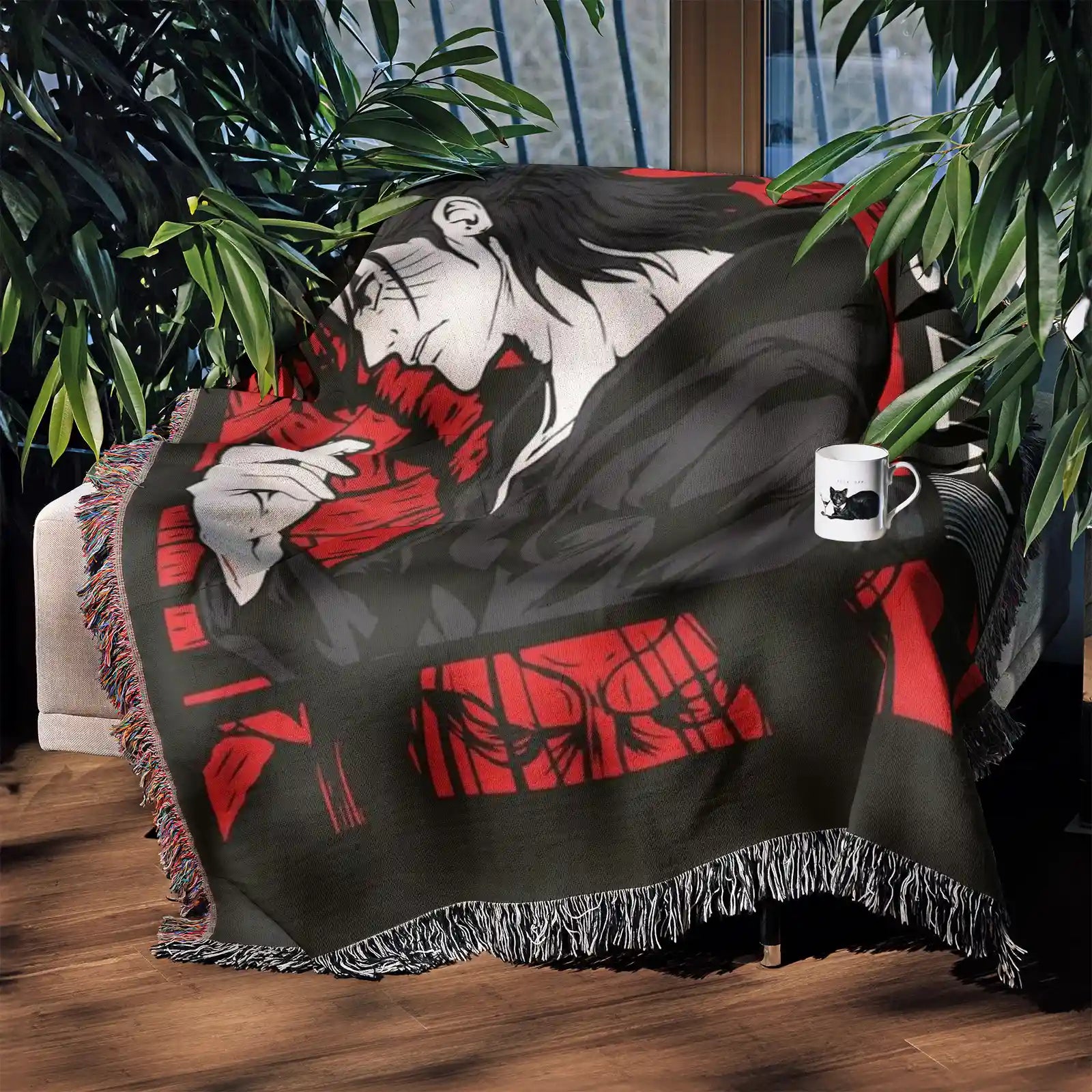 Attack on Titan Woven Throw Blanket Tapestry – Personality Anime Room Decor Gift-Ⅰ