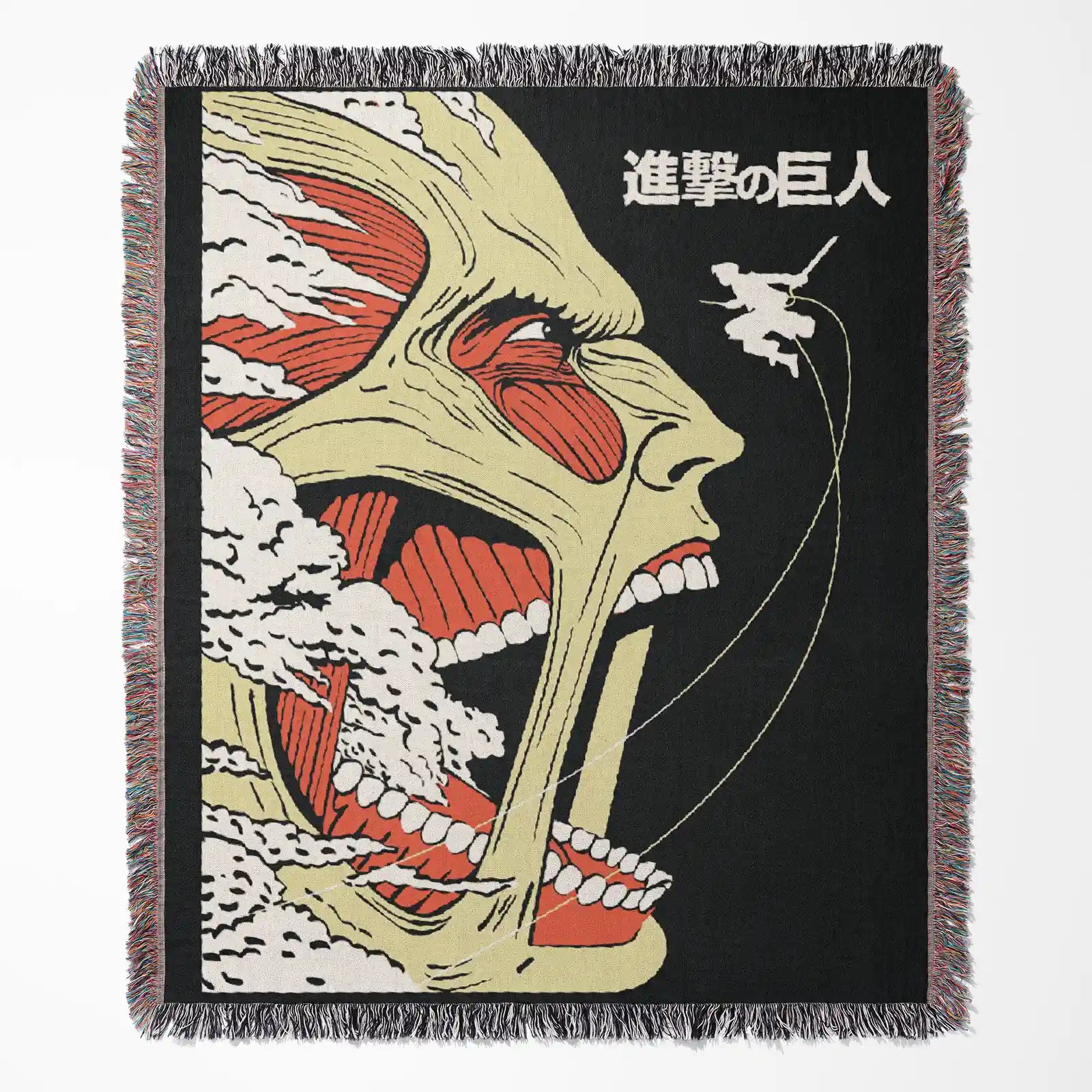 Attack on Titan Woven Throw Blanket Tapestry – Personality Anime Room Decor Gift-Ⅱ