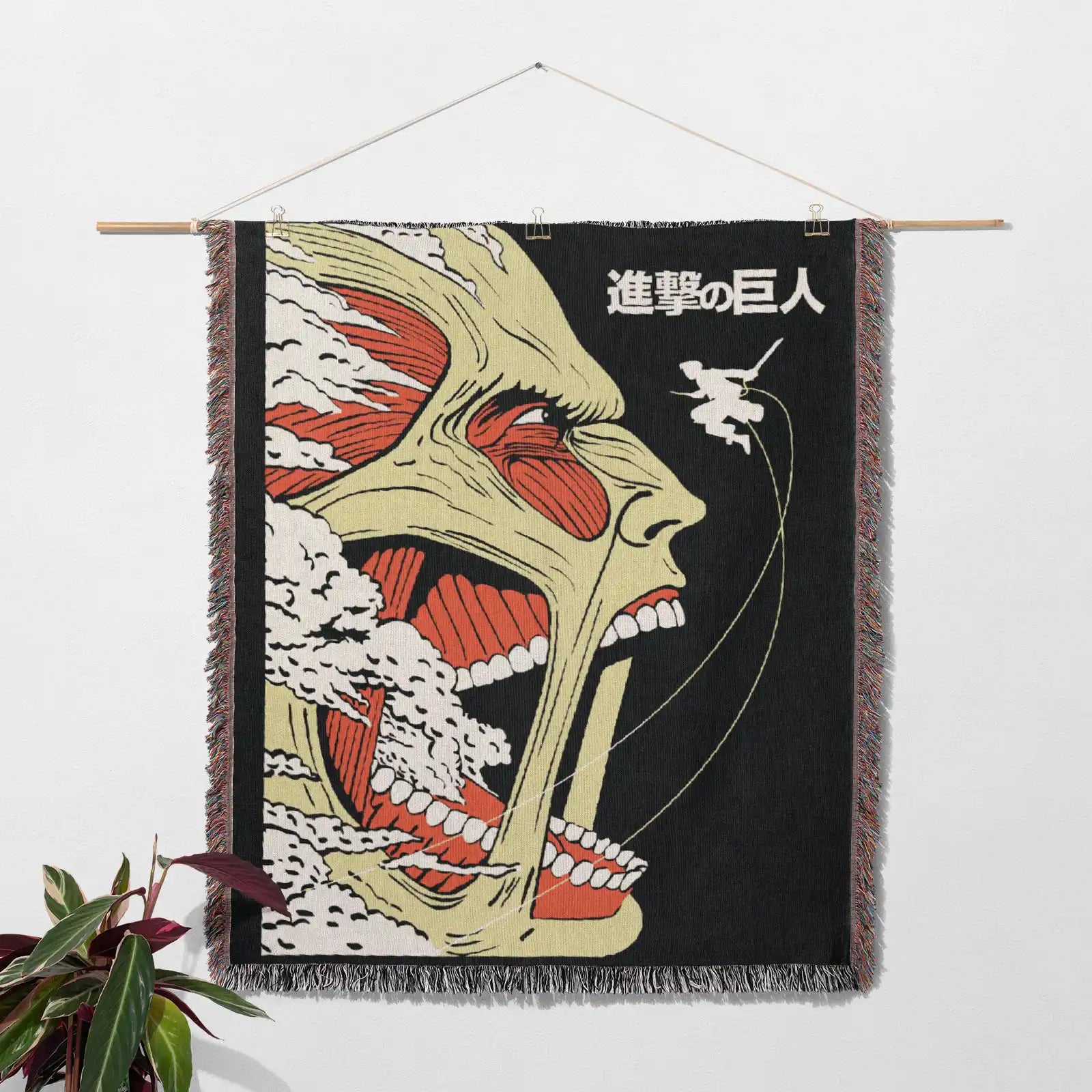 Attack on Titan Woven Throw Blanket Tapestry – Personality Anime Room Decor Gift-Ⅱ